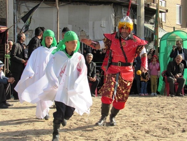 مراسم شبیه خوانی در شهرستان ملکان