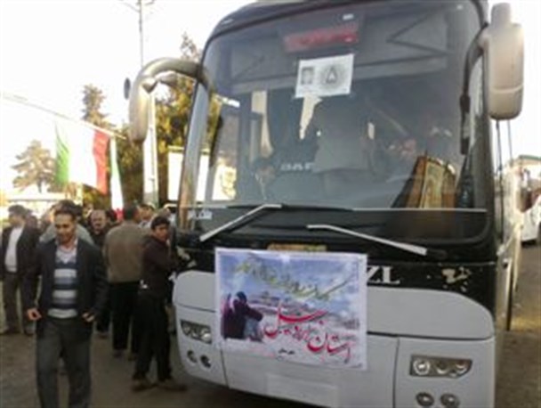 سومین کاروان راهیان نور پارس آباد به مناطق عملیاتی شمالغرب اعزام شد