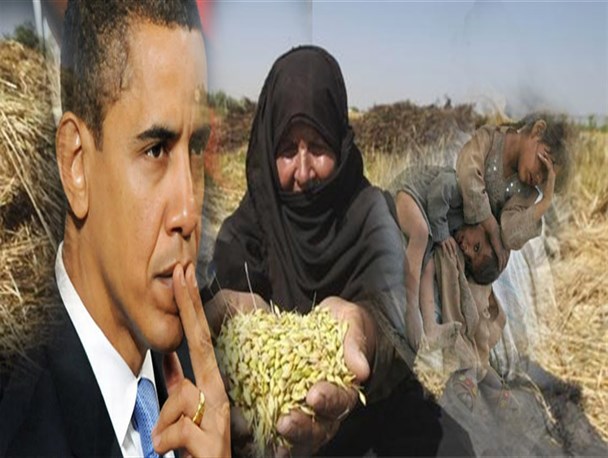 توطئه ی شیطانی آمریکا برای تسلط بر ملت ها با مدیریت غذایی جهان