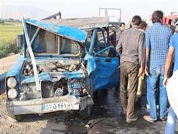 سقوط نیسان از پل، جان 2 نفر را گرفت