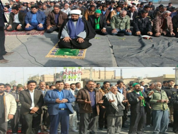 نماز طلب باران درشهربنجار اقامه شد+تصاویر