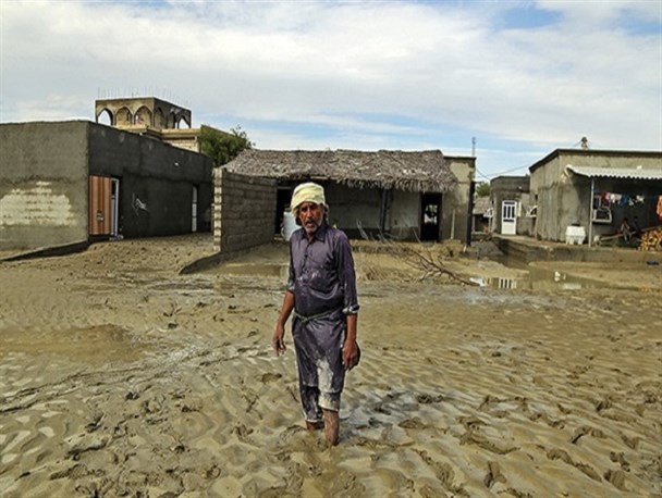 نیاز فوری روستاهای سیل زده جاسک به امکانات رفاهی/۹۰ درصد خانه های روستای لیره ای تخریبی است