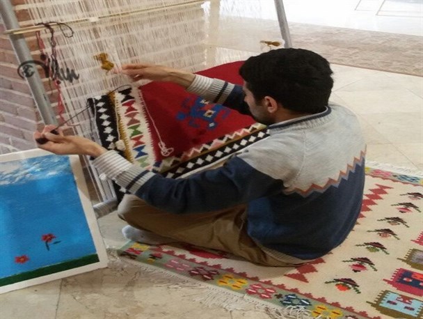 نمایشگاه توانمندی هنرمندان معلول اردبیل+ تصاویر
