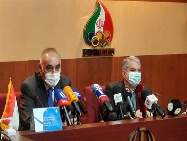 صالحی امیری: ورزش قهرمانی بستری برای توسعه روابط فرهنگی دو ملت همسایه است/ حمودی سلمان: توافق باید به توسعه دوجانبه در همه زمینه‌ها بیانجامد