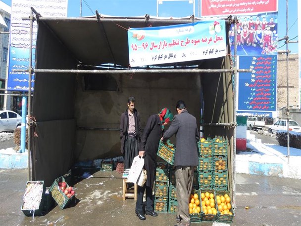 ۳۰ تن میوه شب عید با هدف تنظیم بازار در دهگلان توزیع می شود