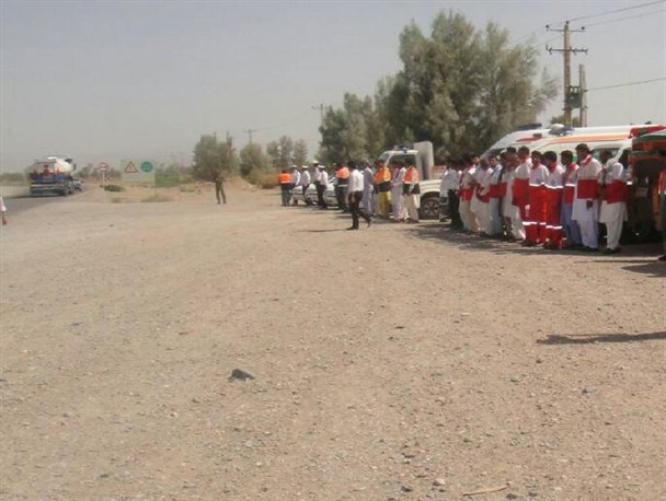 مانور آمادگی استقبال از میهمانان نوروزی در شهرستان دلگان برگزار شد+ تصاویر