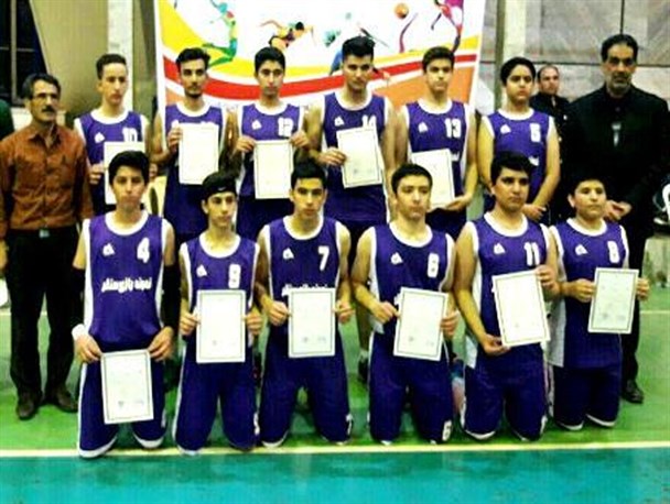 قهرمانی دانش آموزان بسکتبالیست سنقری در مسابقات استانی