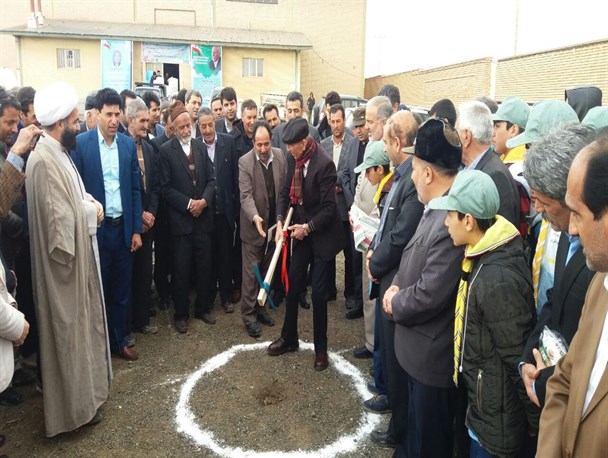 کلنگ زنی 5 واحد آموزشی خیر ساز در جلگه رخ تربت حیدریه