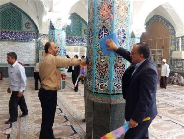 ۱۵۰ مسجد شهرستان بروجرد غبار روبی شدند