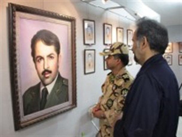 برپایی نمایشگاه نقاشی شهید امید خدا