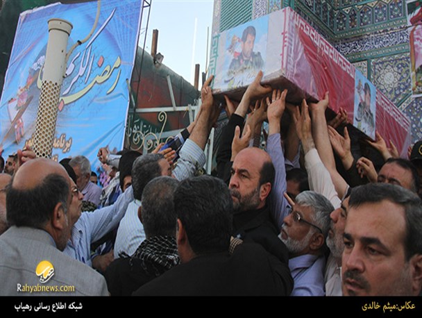 حاشیه نویسی مراسم تشییع پیکر مطهر "حاج هادی کجباف"+تصاویر