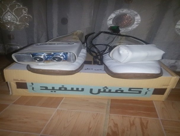 اختراع کفش سفید نابینایان توسط دانش آموز مخترع بوکانی+تصویر