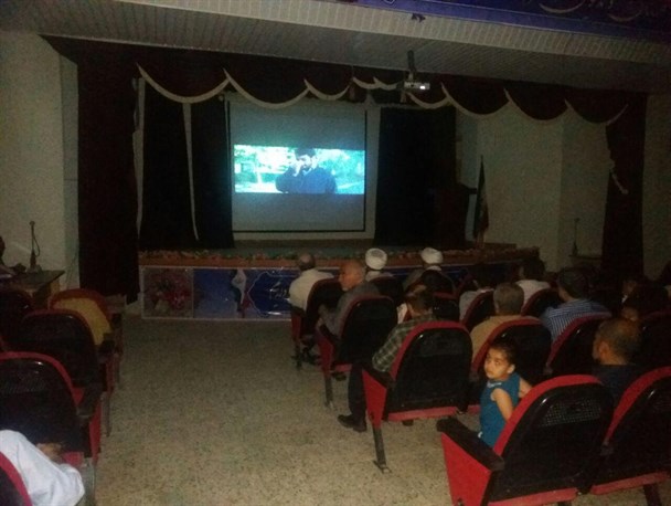 «هنگامه» اولین فیلم سینمایی با موضوع مدافعین حرم در خمام اکران شد+تصاویر