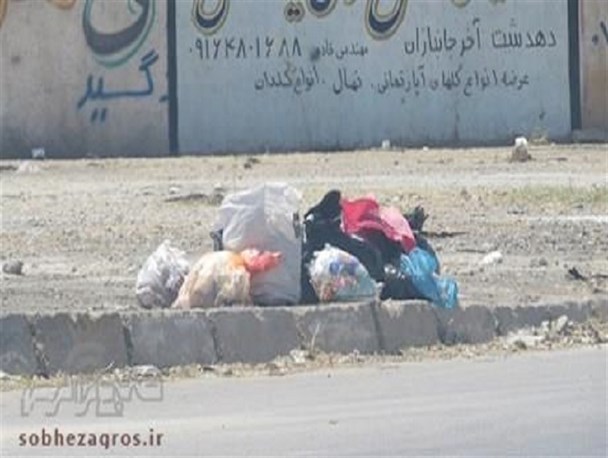 گلایه شهروندان دهدشتی از جمع آوری زباله ها و پاسخ شهردار + تصاویر