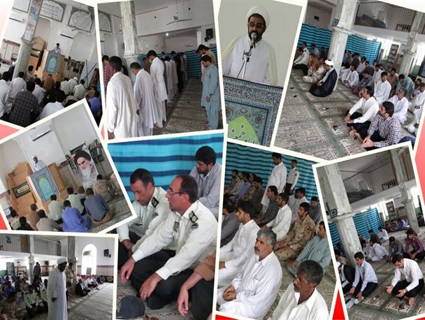 گزارش تصویری از آئین عبادی سیاسی نماز جمعه شهرستان سرباز