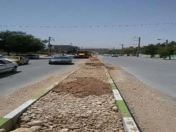 دوباره کاری شهرداری یاسوج در بلوار پاسداران+تصویر