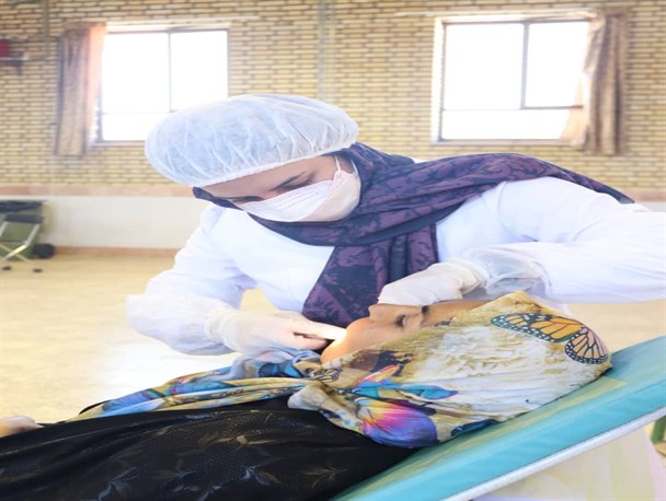 استقرار گروه جهادی و پزشکی یاس فاطمی در شهر رباط سنگ