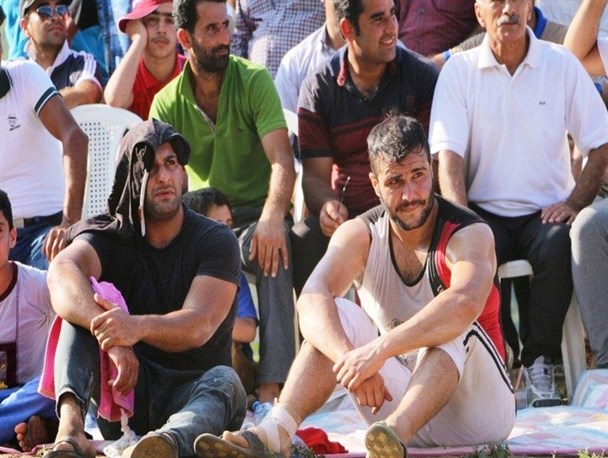 مسابقات کشتی گیله مردی در روستای چورته رامسر