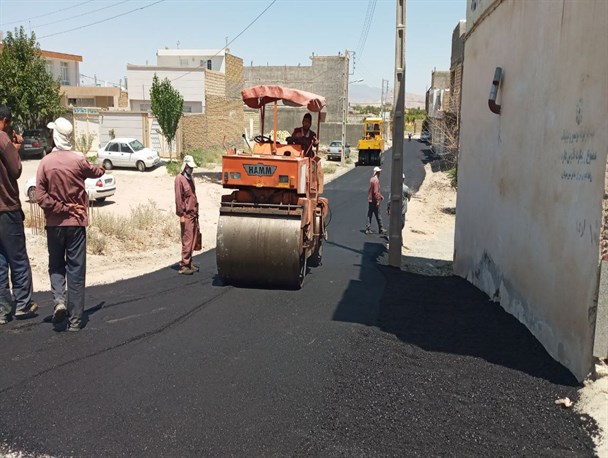 ۲۱ هزار متر مربع از معابر شهر تربت حیدریه آسفالت شد