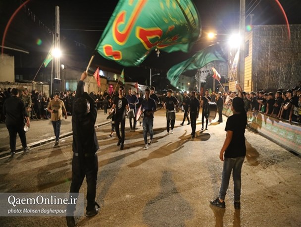 برگزاری همایش عزاداران حسینی در کوچکسرا قائم‎شهر