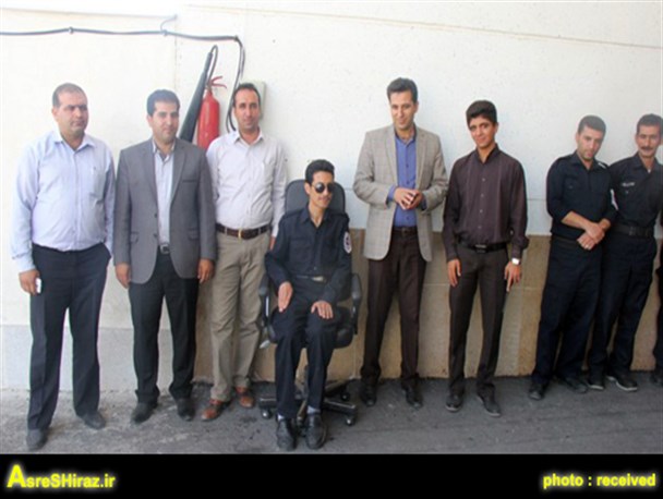 وقتی آقای آتش نشان ، نابینا اما روشندل است