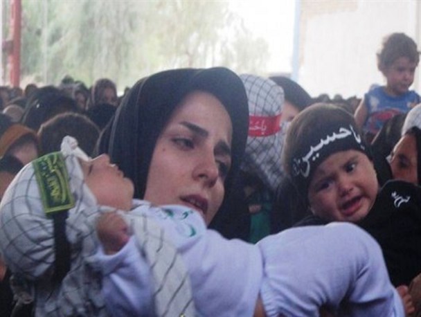 آئین میعاد شیرخوارگان حسینی با شش ماهه کربلا در چرام