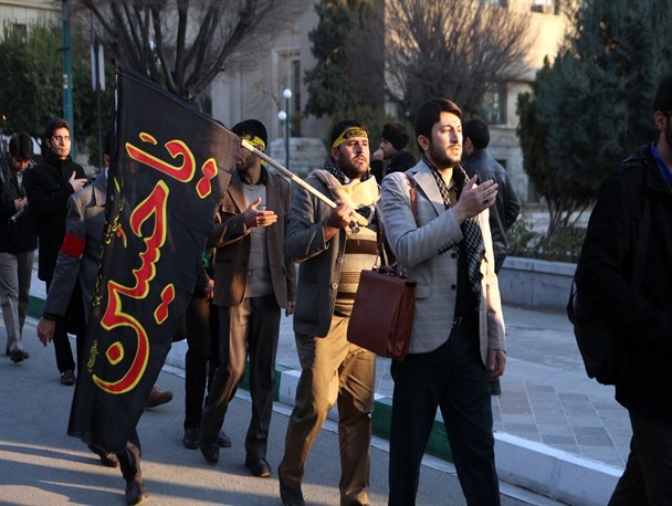 تجمع دانشگاهیان عاشورایی در مصلی بیت المقدس اراک