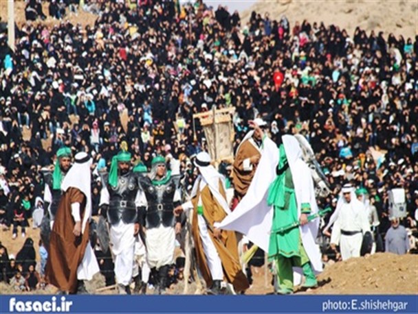 بزرگترین تعزیه میدانی کشور در فسا برگزار شد+تصاویر