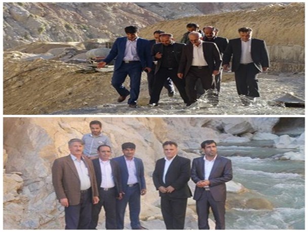 بازدید فرماندار کهگیلویه از پروژه پمپاژ آب رودسمه در دیشموک/تصاویر