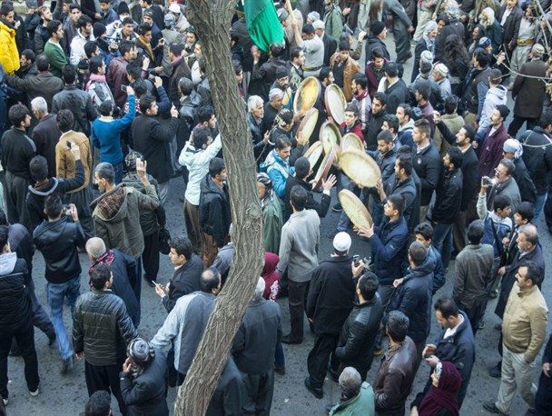 برگزاری مراسم ذکر و سماع دراویش در سنندج + تصویر