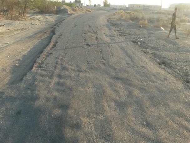 آسفالت چهل تکه معضل مردم روستای بهمدی جاسک