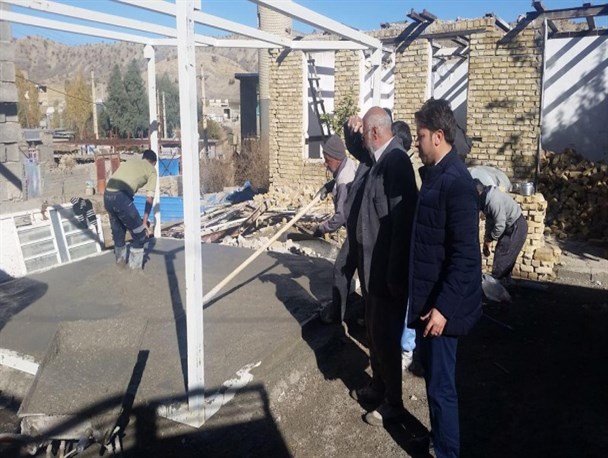 ساخت 120 کانکس در روستای شیخ سله کرمانشاه توسط بسیج سازندگی خراسان جنوبی