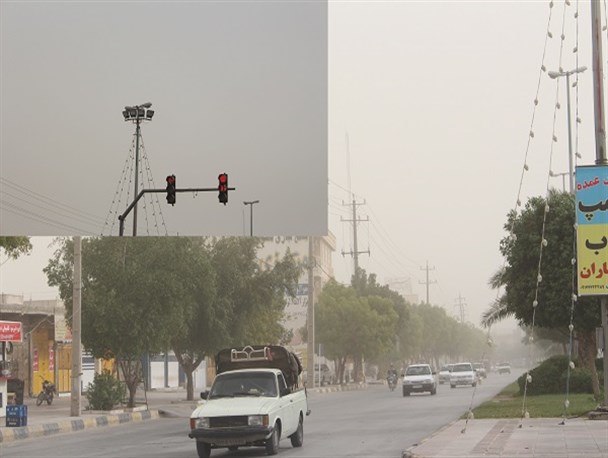 ریزگردها نفس کنگانی ها را به شماره انداخت+تصویر