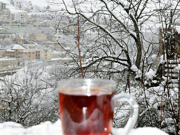 ارتفاع برف در مشگین‌شهر به 10 سانتی متر رسید
