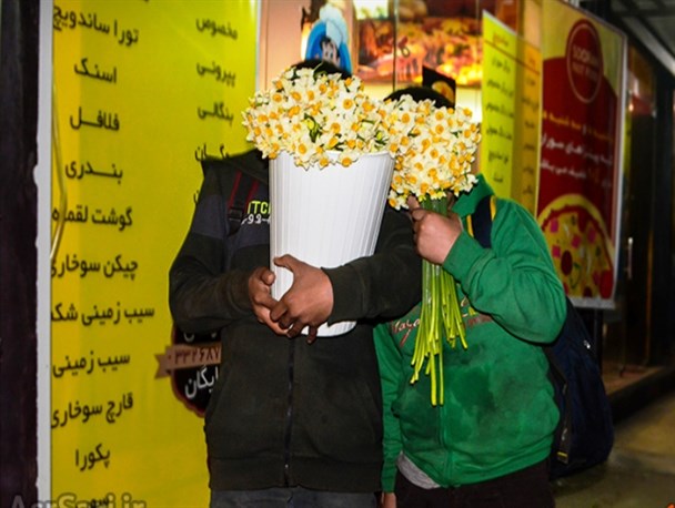 کسب و کار داغ شبانه در زمستان سرد ساری + تصاویر