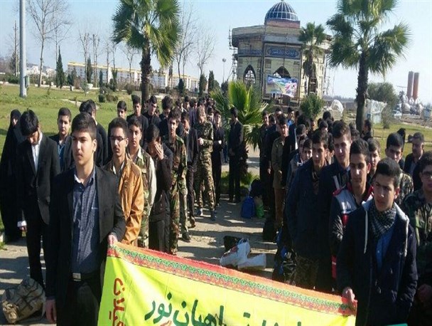 اعزام 580 نفر از دانش آموزان لنگرود به مناطق عملیاتی جنوب