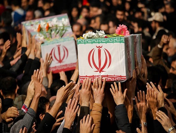 برگزاری مراسم استقبال از شهدای گمنام در فرودگاه شهید صدوقی