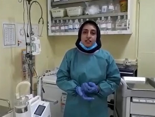 شعرخوانی یک پزشک بیرجندی و درخواست از مردم برای ماندن در خانه‌ها/ فیلم