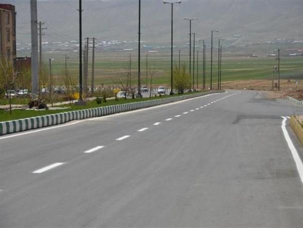 کمربندی 15 خرداد شهرکرد خط کشی شد