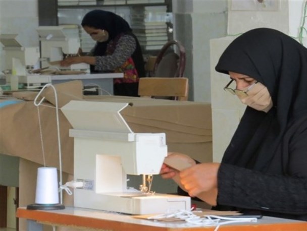 مساجد کهگیلویه سنگر مبارزه و کارگاه تولیدی مبارزه با کرونا شده است+تصاویر