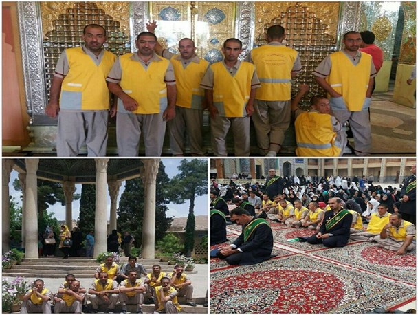 مدجویان مرکز معلولین سلمان دلیجان به حرم شاهچراغ اعزام شدند+عکس