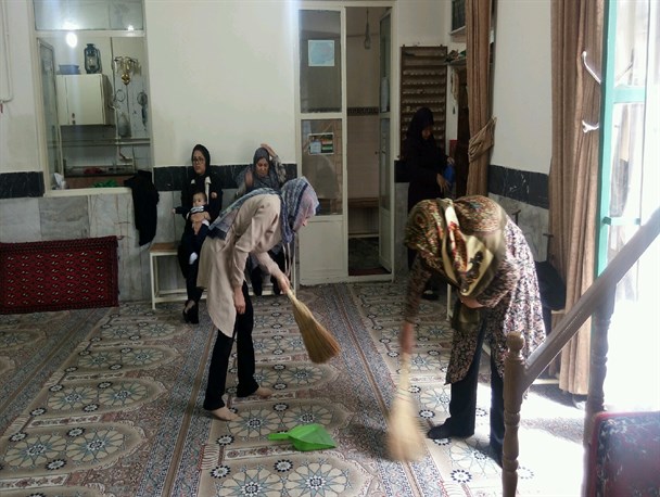 استقبال از ماه مبارک رمضان با غبارروبی مساجد ملارد