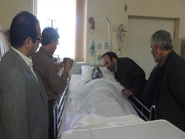 عیادت رئیس اداره موسیقی استان خراسان رضوی ازاستاد شریف‌زاده
