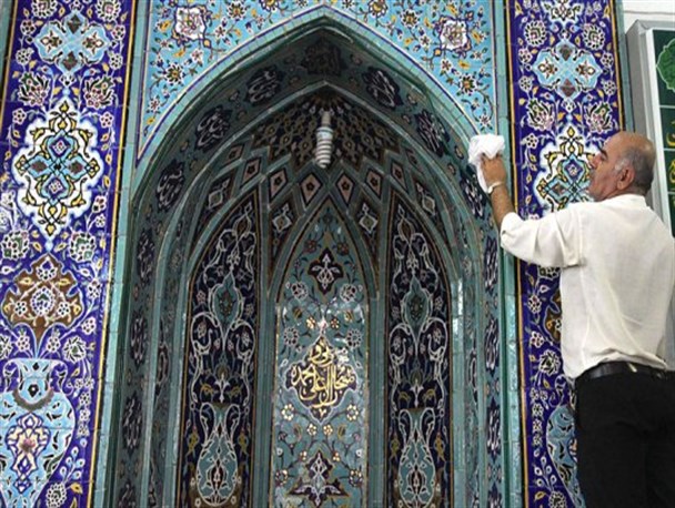 مساجد شهر مهران غبار روبی شدند