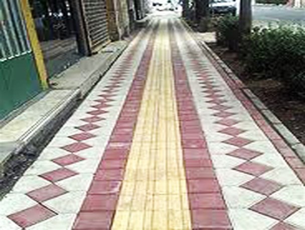 پیاده روهای نمین برای نابینایان مناسب‌سازی می شود