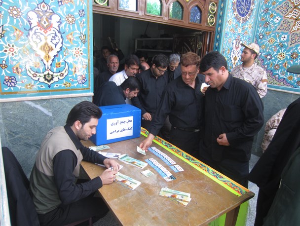 کمک های مردمی برای مدافعان حرم در بیله سوارمغان+عکس