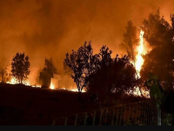 آتش‌سوزی در پارک جنگلی شهید باهنر اراک