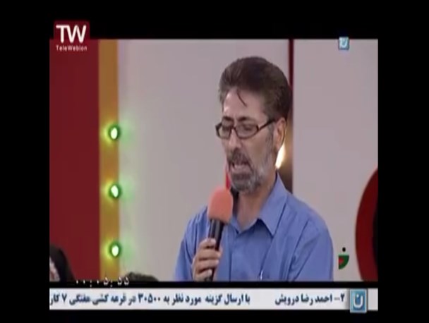 سرود خوانی آزاده جوینی در برنامه تلویزیونی خندوانه