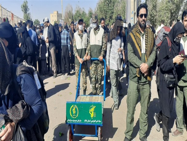 جهادگران پای خدمت به زائران