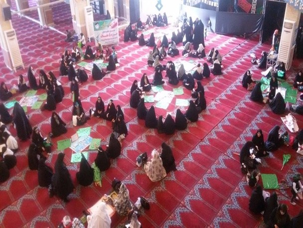 تجدید میثاق بانوان با بزرگ شهید امر به معروف و نهی از منکر حضرت ابا عبداله الحسین (ع)